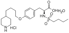 Structure of Tirofiban hydrochloride monohydrate