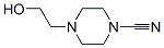 4-(2-HYDROXYETHYL)-1-PIPERAZINECARBONITRILE结构式