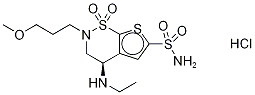 Structure of BRINZOLAMIDE HYDROCHLORIDE