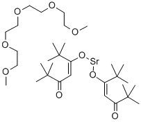 Structure of BIS(2,2,6,6-TETRAMETHYL-3,5-HEPTANEDIONATO)STRONTIUM TETRAGLYME ADDUCT