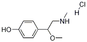 Structure of (+/-)-p-[1-Methoxy-2-(methylamino)ethyl]phenol hydrochloride