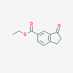 Structure of Ethyl 3-oxo-1,2-dihydroindene-5-carboxylate