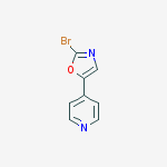 Structure of 2-Bromo-5-(pyridin-4-yl)oxazole