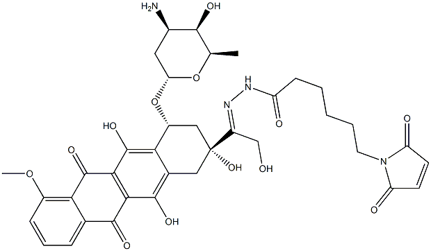 Structure of doxorubicin(6-maleimidocaproyl)hydrazone