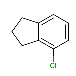 Structure of 1H-Indene, 4-chloro-2,3-dihydro-