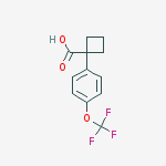 Structure of 1-(4-(Trifluoromethoxy)phenyl)-1-(carboxy)cyclobutane