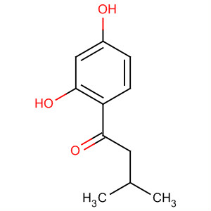 Chemical structure of 1-Butanone, 1-(2,4-dihydroxyphenyl)-3-methyl-