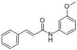 Chemical structure of (E)-N-(3-METHOXY-PHENYL)-3-PHENYL-ACRYLAMIDE