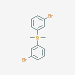 Structure of bis(3-broMophenyl)diMethylsilane