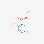 Structure of Ethyl 2-hydroxy-5-iodo-benzoate