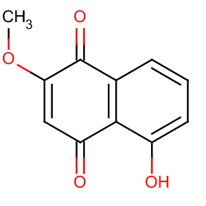Structure of 1,4-Naphthalenedione, 5-hydroxy-2-methoxy-