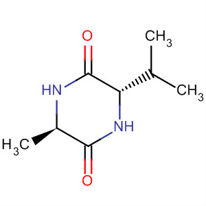 2,5-Piperazinedione, 3-methyl-6-(1-methylethyl)-, (3R,6S)-结构式