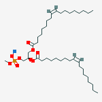 Structure of Sodium;[(2r)-2,3-bis[[(z)-octadec-9-enoyl]oxy]propyl] Methyl Phosphate