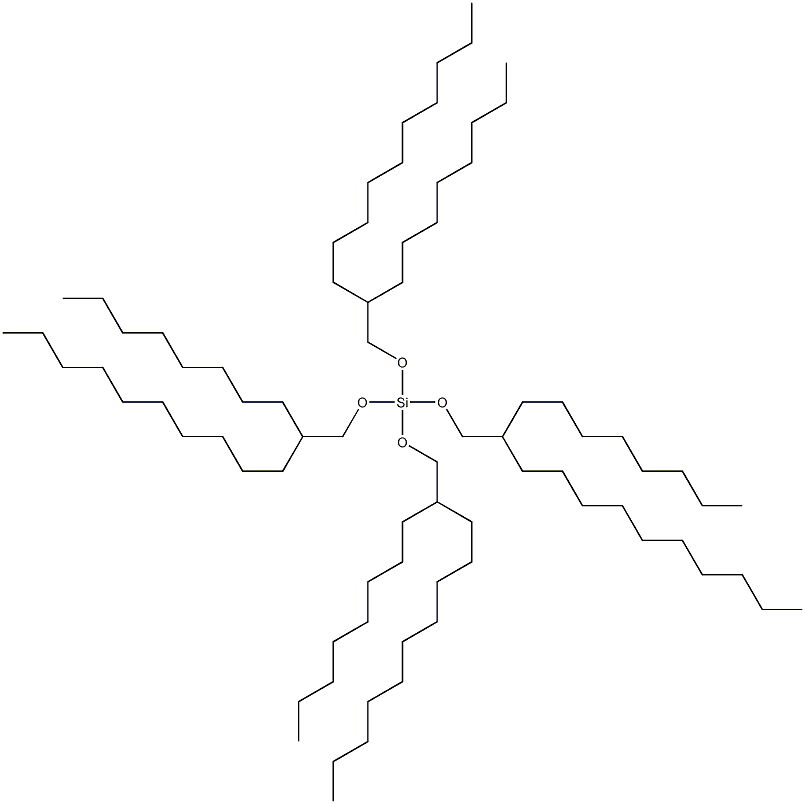 Structure of Tetrakis(2-Octyldodecyloxy)Silane