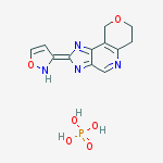 Structure of (2Z)-2-isoxazol-3(2H)-ylidene-2,6,7,9-tetrahydroimidazo[4,5-d]pyrano[4,3-b]pyridine phosphate