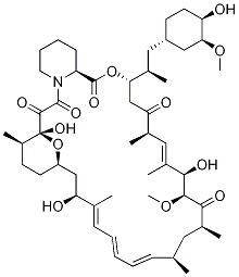 Structure of Rapamycin, 7-O-demethyl-