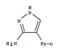 Structure of 1H-Pyrazol-3-amine,4-propyl-