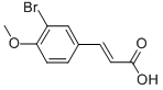 Structure of (2E)-3-(3-BROMO-4-METHOXYPHENYL)ACRYLIC ACID