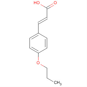 Structure of 2-Propenoic acid, 3-(4-propoxyphenyl)-, (2E)-