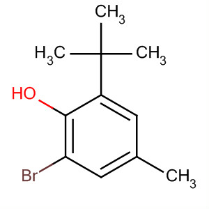 Phenol, 2-bromo-6-(1,1-dimethylethyl)-4-methyl-结构式