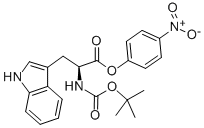 Structure of N-ALPHA-BOC-L-TRYPTOPHAN 4-NITROPHENYL ESTER