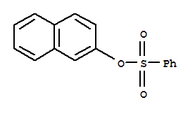 Structure of Benzenesulfonic acid naphthalen-2-yl ester
