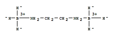 Structure of ETHYLENEDIAMINE,COMPD. WITH BORANE (1:2)