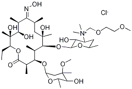Structure of 3'-De(diMethylaMino)-3'-[[(2-Methoxyethoxy)Methyl]diMethylaMMonio]erythroMycin 9-OxiMe Chloride