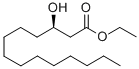Structure of TETRADECANOIC ACID, 3-HYDROXY-, ETHYL ESTER, (R)