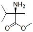 Chemical structure of Valine, 2-methyl-,methyl ester