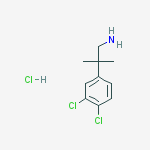 Structure of 2-(3,4-Dichlorophenyl)-2-methylpropylamine HCl