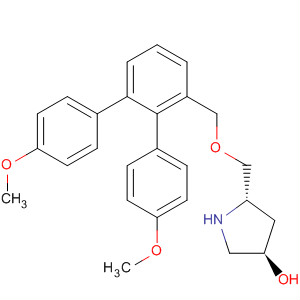 Structure of 3-Pyrrolidinol, 5-[[bis(4-methoxyphenyl)phenylmethoxy]methyl]-,(3R,5S)-