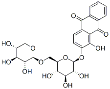 Structure of 1-hydroxy-2-[(6-O-beta-D-xylopyranosyl-beta-D-glucopyranosyl)oxy]anthraquinone