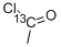 Structure of ACETYL CHLORIDE-1-13C