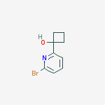 Structure of 1-(6-Bromopyridin-2-yl)cyclobutanol