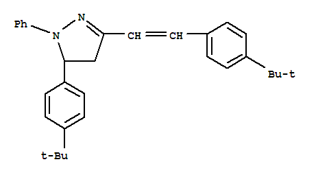 Structure of 1-Phenyl-3-(4-tert-butylstyryl)-5-(4-tert-butylphenyl)pyrazoline