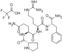 Structure of PRO-GLN-ARG-PHE-AMIDE TRIFLUOROACETATE SALT