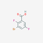 Structure of 3-Bromo-2,5-difluorobenzoic acid
