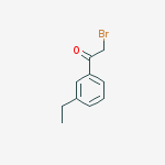 Structure of 2-Bromo-1-(3-ethyl-phenyl)-ethanone