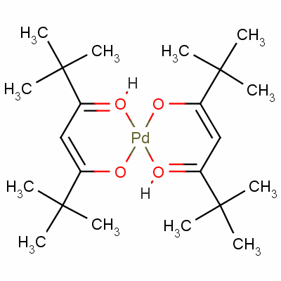 Structure of Bis(2,26,6Tetramethylheptanedionato)palladium(II)