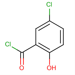 Structure of Benzoyl chloride, 5-chloro-2-hydroxy-