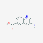 Structure of 3-AMINOQUINOLINE-6-CARBOXYLIC ACID