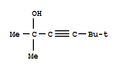 2,5,5-Trimethyl-3-hexyn-2-ol结构式