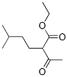 Structure of 2-Acetyl-5-methylhexanoic acid ethyl ester