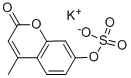 Structure of 4-METHYLUMBELLIFERYL SULFATE POTASSIUM SALT