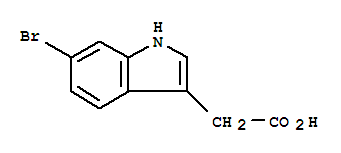 6-溴吲哚-3-乙酸结构式