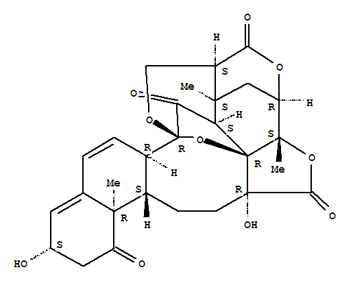 Structure of 16,24-Cyclo-13,14-secoergosta-4,6-diene-18,26-dioicacid, 14,17:14,27-diepoxy-3,13,20,22-tetrahydroxy-1,15-dioxo-, g-lactone d-lactone, (3b,14a,16b,22a,25S)-