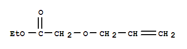 Structure of Aceticacid, 2-(2-propen-1-yloxy)-, ethyl ester