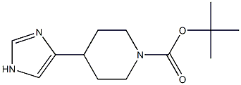 Structure of 4-(1H-IMidazol-4-yl)-piperidine-1-carboxylic acid tert-butyl ester