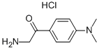 Structure of 2-AMINO-1-[4-(DIMETHYLAMINO)PHENYL]ETHANONE HCL